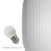 Abajur Luminária Aura 110V/220V Branco Lâmpada LED Inclusa