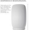 Abajur Luminária Aura 110V/220V Branco Lâmpada LED Inclusa