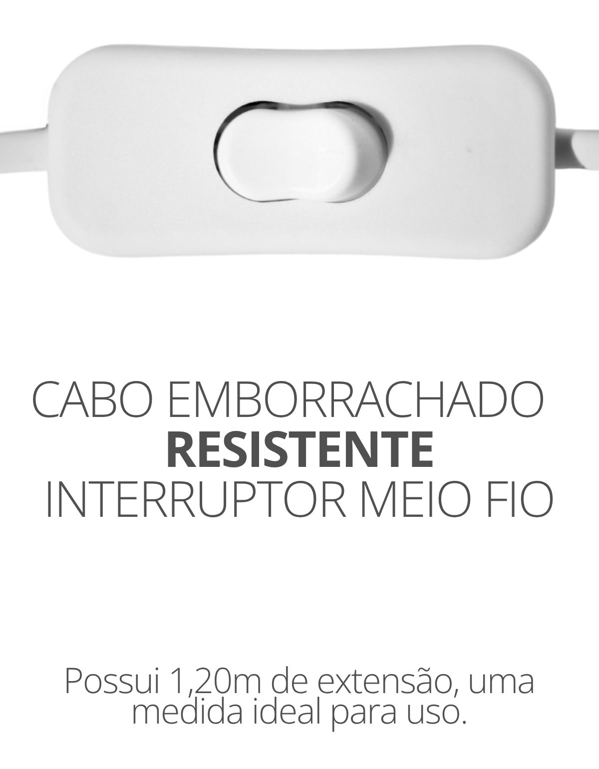 Abajur Luminária Aura 110V/220V Branco Lâmpada LED Inclusa
