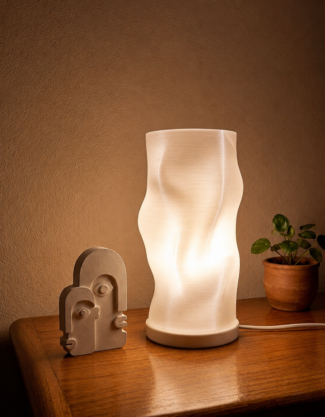 Abajur Luminária Nuvem 110V/220V Branco Lâmpada LED Inclusa