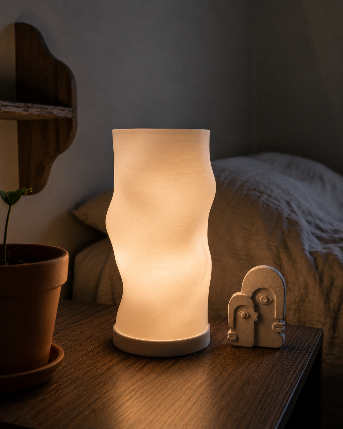 Abajur Luminária Nuvem 110V/220V Branco Lâmpada LED Inclusa