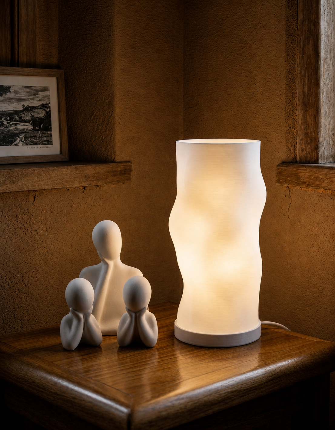 Abajur Luminária Nuvem 110V/220V Branco Lâmpada LED Inclusa
