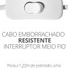 Abajur Luminária Nuvem 110V/220V Branco Lâmpada LED Inclusa
