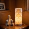Abajur Luminária Prisma 110V/220V Branco Lâmpada LED Inclusa