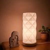 Abajur Luminária Prisma 110V/220V Branco Lâmpada LED Inclusa