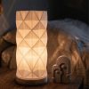 Abajur Luminária Prisma 110V/220V Branco Lâmpada LED Inclusa