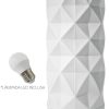 Abajur Luminária Prisma 110V/220V Branco Lâmpada LED Inclusa