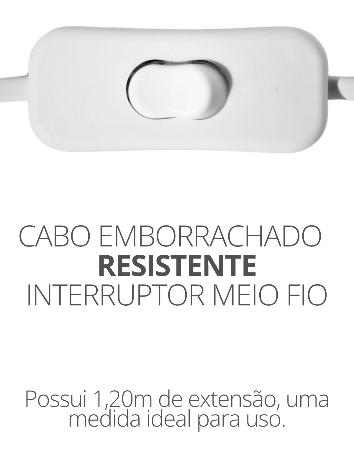 Abajur Luminária Prisma 110V/220V Branco Lâmpada LED Inclusa