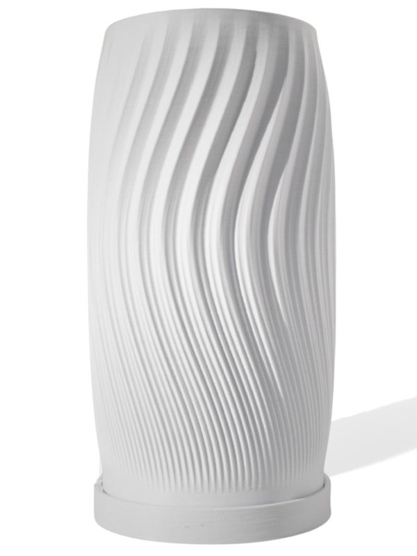 Abajur Luminária Vórtice 110/220V Branco Lâmpada LED Inclusa