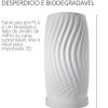 Abajur Luminária Vórtice 110/220V Branco Lâmpada LED Inclusa