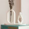 Estatua Decorativa Pensadora Ana 12,5cm Artesanal Em Cimento