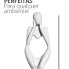 Estatua Decorativa Pensadora Ana 12,5cm Artesanal Em Cimento