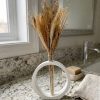 Vaso Decorativo Solitário Argola 16,5cm Artesanal em Cimento