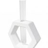 Vaso Decorativo Solitário Hexa 16,5cm Artesanal em Cimento
