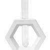 Vaso Decorativo Solitário Hexa 16,5cm Artesanal em Cimento