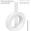 Vaso Decorativo Solitário Redondo 16,5cm Artesanal em Cimento