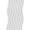 Bandeja Decorativa Ondas Artesanal M 25x12cm Em Cimento Branco