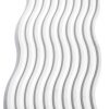 Bandeja Decorativa Ondas Artesanal M 25x12cm Em Cimento Branco