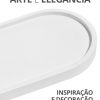 Bandeja Decorativa Oval  24cm em Cimento Artesanal