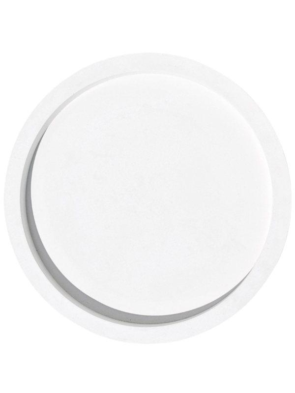 Bandeja Decorativa Redonda 29cm em Cimento Artesanal