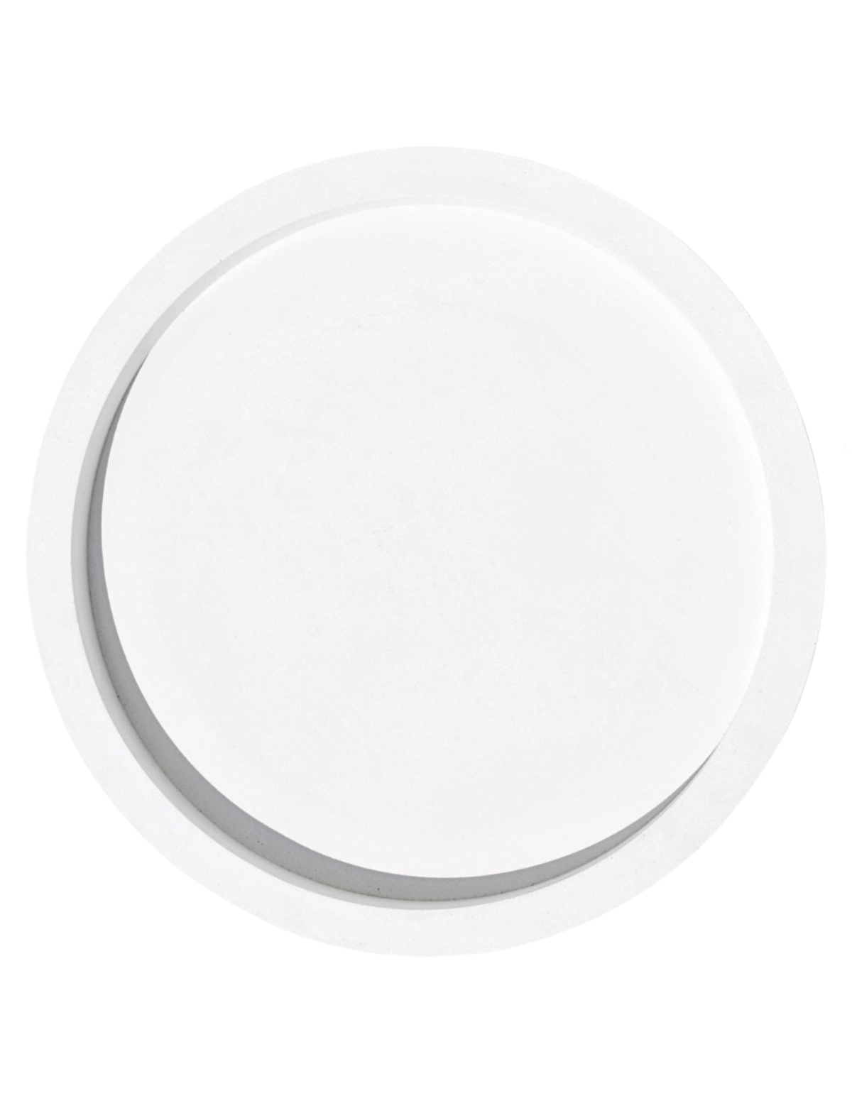 Bandeja Decorativa Redonda 29cm em Cimento Artesanal