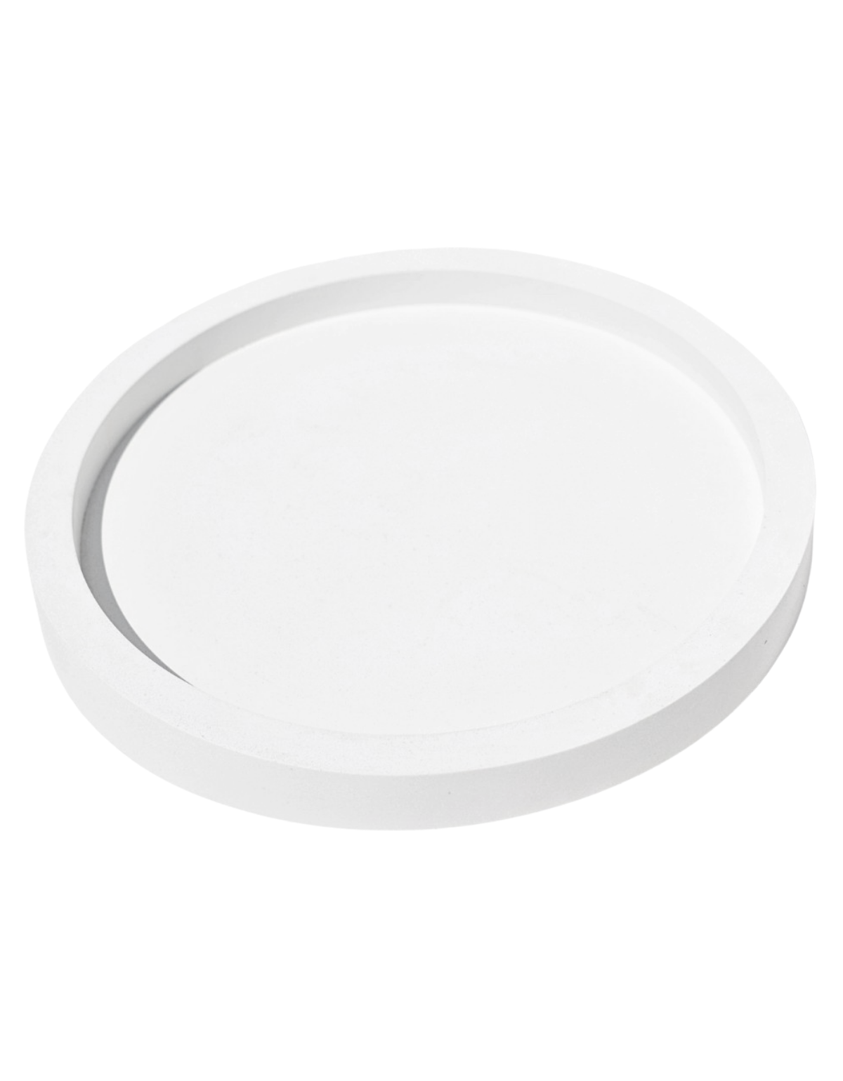 Bandeja Decorativa Redonda 24cm em Cimento Artesanal