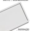 Bandeja Decorativa Retangular 17,5cm em Cimento Artesanal
