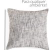 Capa de Almofada 45x45cm Contrastes Aleta Decor Minimalista