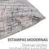 Capa de Almofada 45x45cm Contrastes Aleta Decor Minimalista