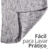 Capa de Almofada 45x45cm Contrastes Aleta Decor Minimalista