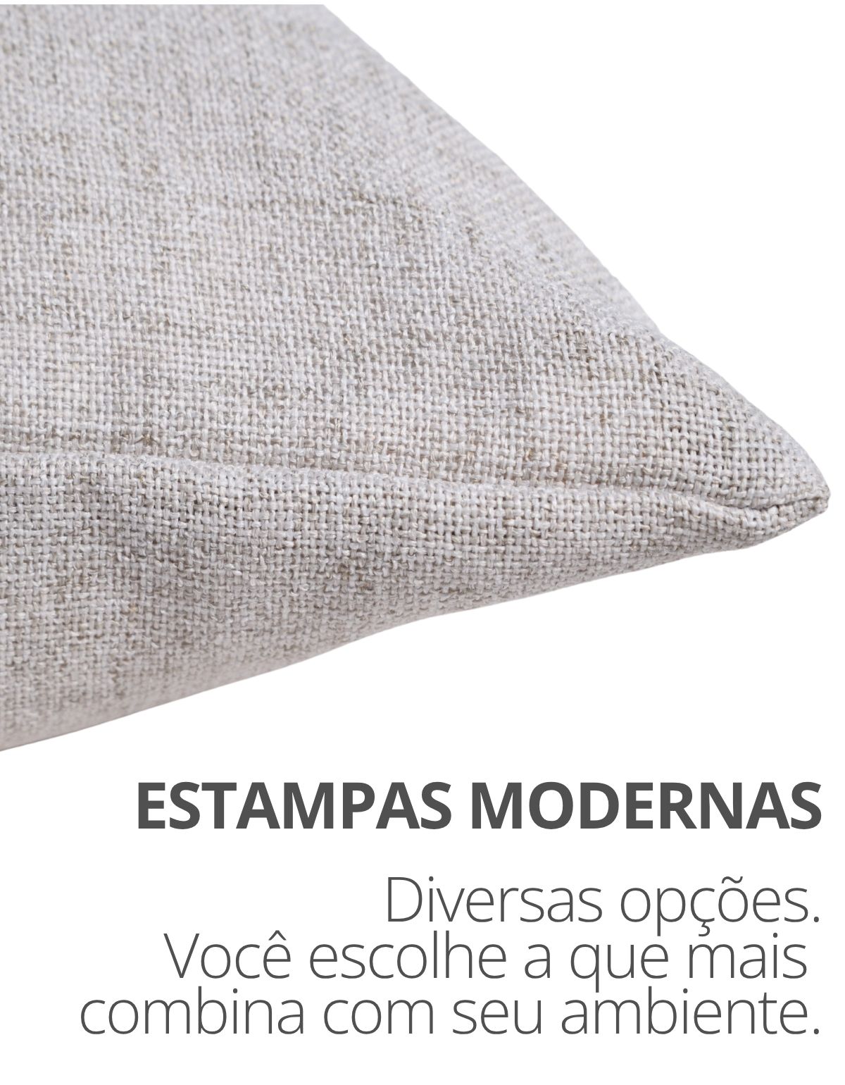 Capa de Almofada 45x45cm Deserto Aleta Decor Minimalista