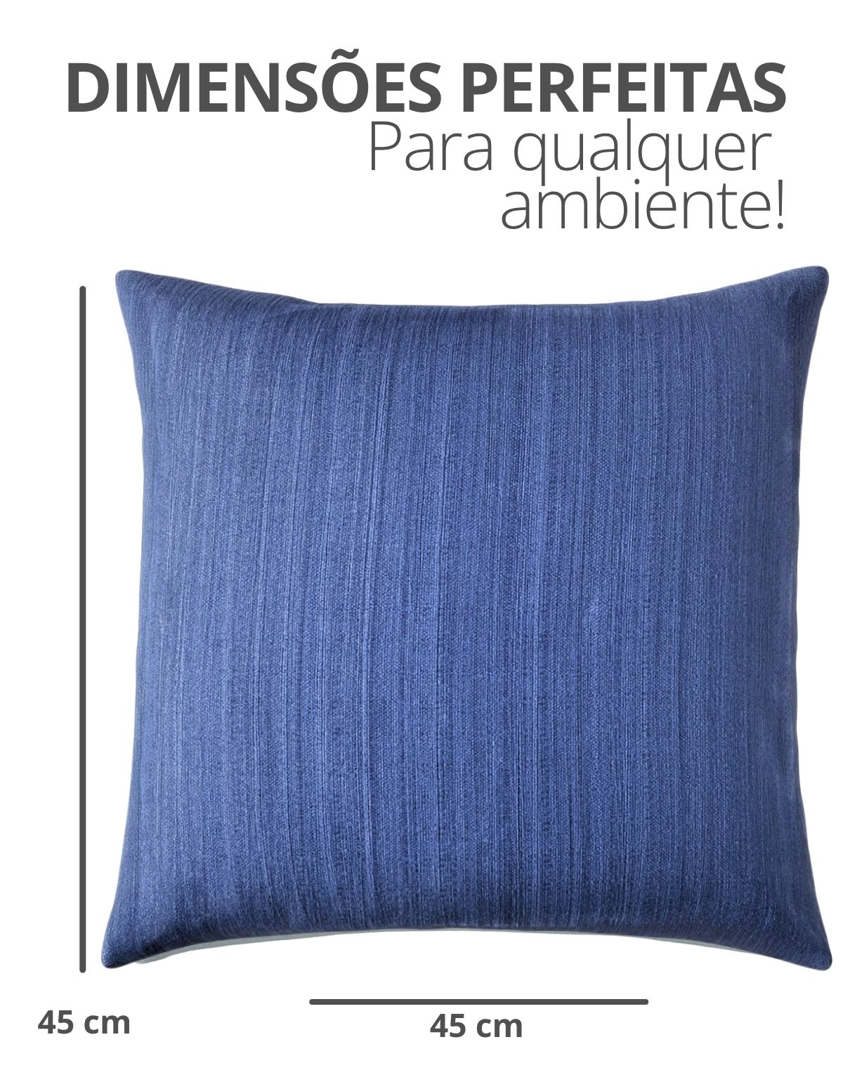 Capa de Almofada Oliva Site ALETA 2 Capa de Almofada 45x45cm Oceano Azul Aleta Decor Minimalista