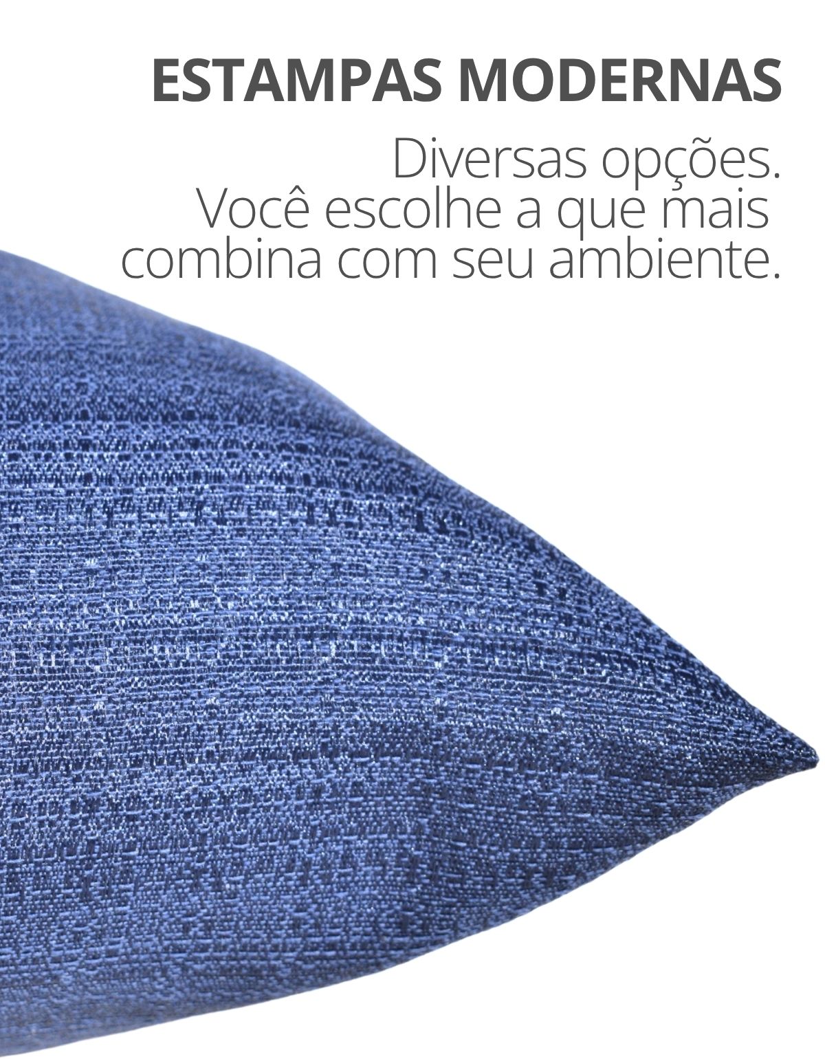 Capa de Almofada Oliva Site ALETA 5 Capa de Almofada 45x45cm Oceano Azul Aleta Decor Minimalista