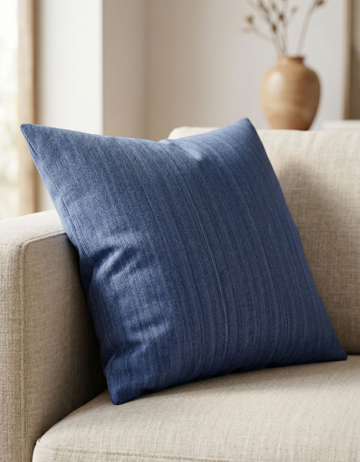 Capa de Almofada Oliva Site ALETA 7 Capa de Almofada 45x45cm Oceano Azul Aleta Decor Minimalista