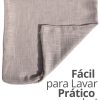 Capa de Almofada 45x45cm Areia Aleta Decor Minimalista