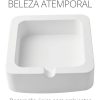Cinzeiro Quadrado 9cm Aleta Artesanal Em Cimento