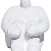 Estátua Decorativa Gigante Pensativo Artesanal 9,5x8,5cm Em Cimento