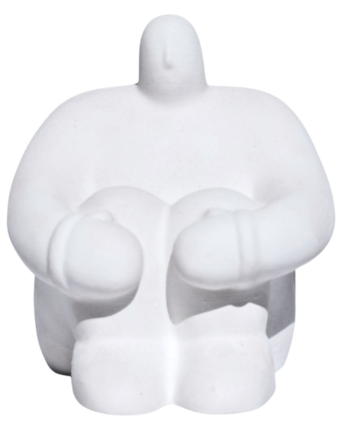 Estátua Decorativa Gigante Pensativo Artesanal 9,5x8,5cm Em Cimento