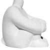 Estátua Decorativa Gigante Pensativo Artesanal 9,5x8,5cm Em Cimento
