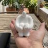 Estátua Decorativa Gigante Pensativo Artesanal 9,5x8,5cm Em Cimento