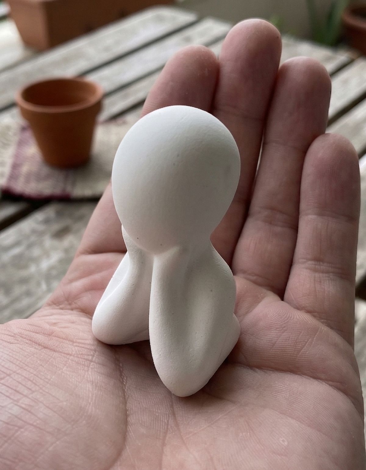 Estátua Decorativa Família Filho(a) 6cm em Cimento Artesanal