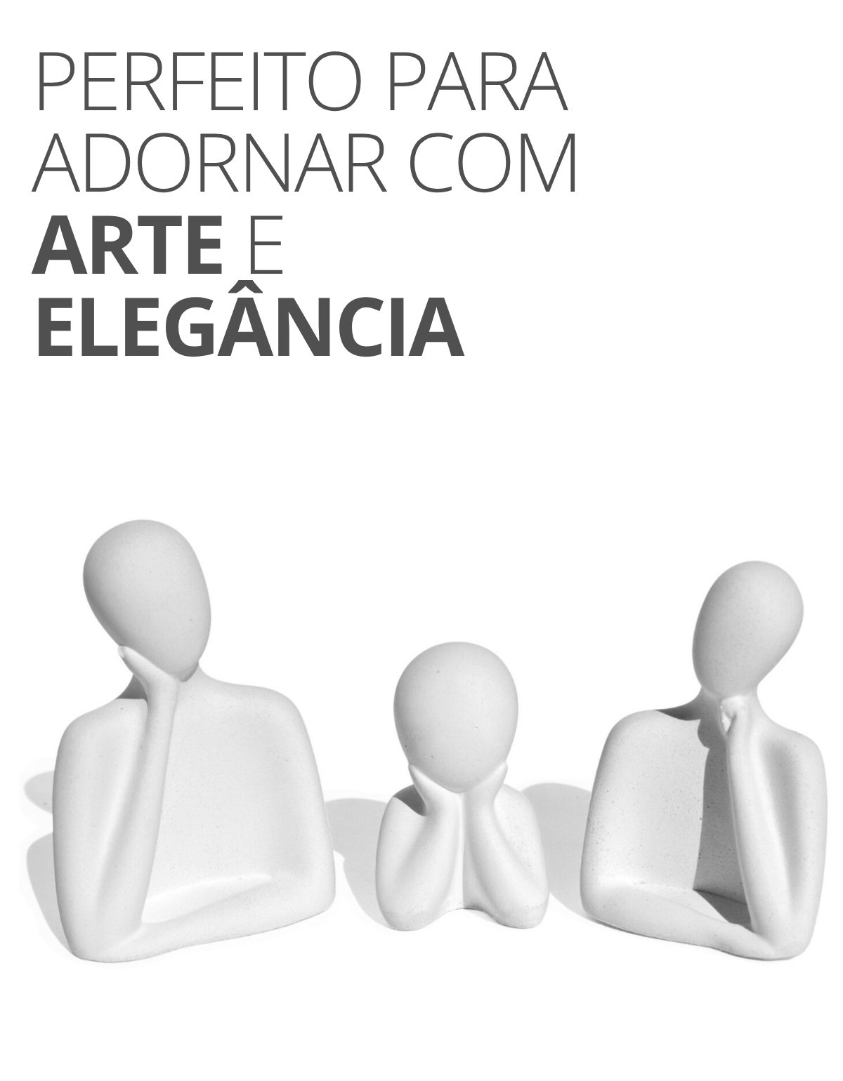 Estátua Artesanal Família Pai 9 cm em Cimento