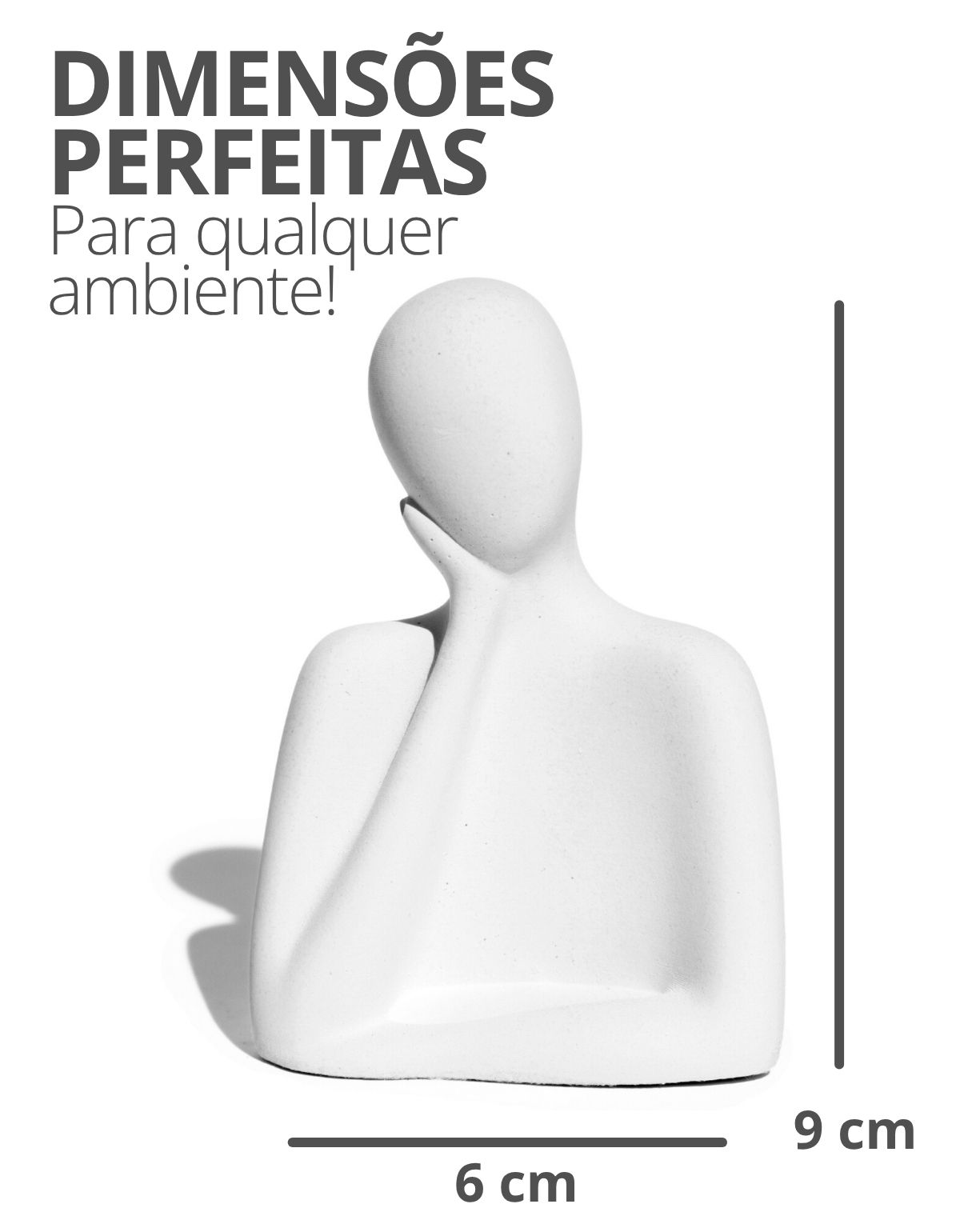 Estátua Artesanal Família Pai 9 cm em Cimento
