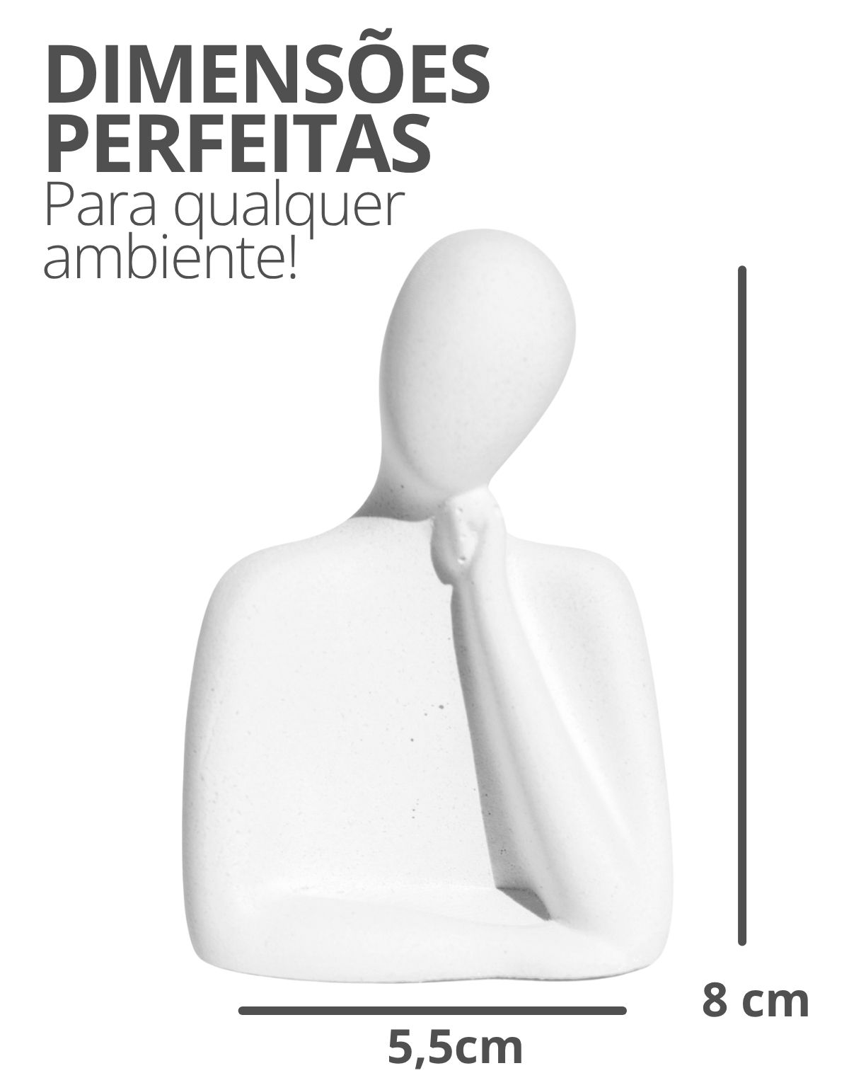 Estátua Decorativa Família Mãe 8cm em Cimento Artesanal