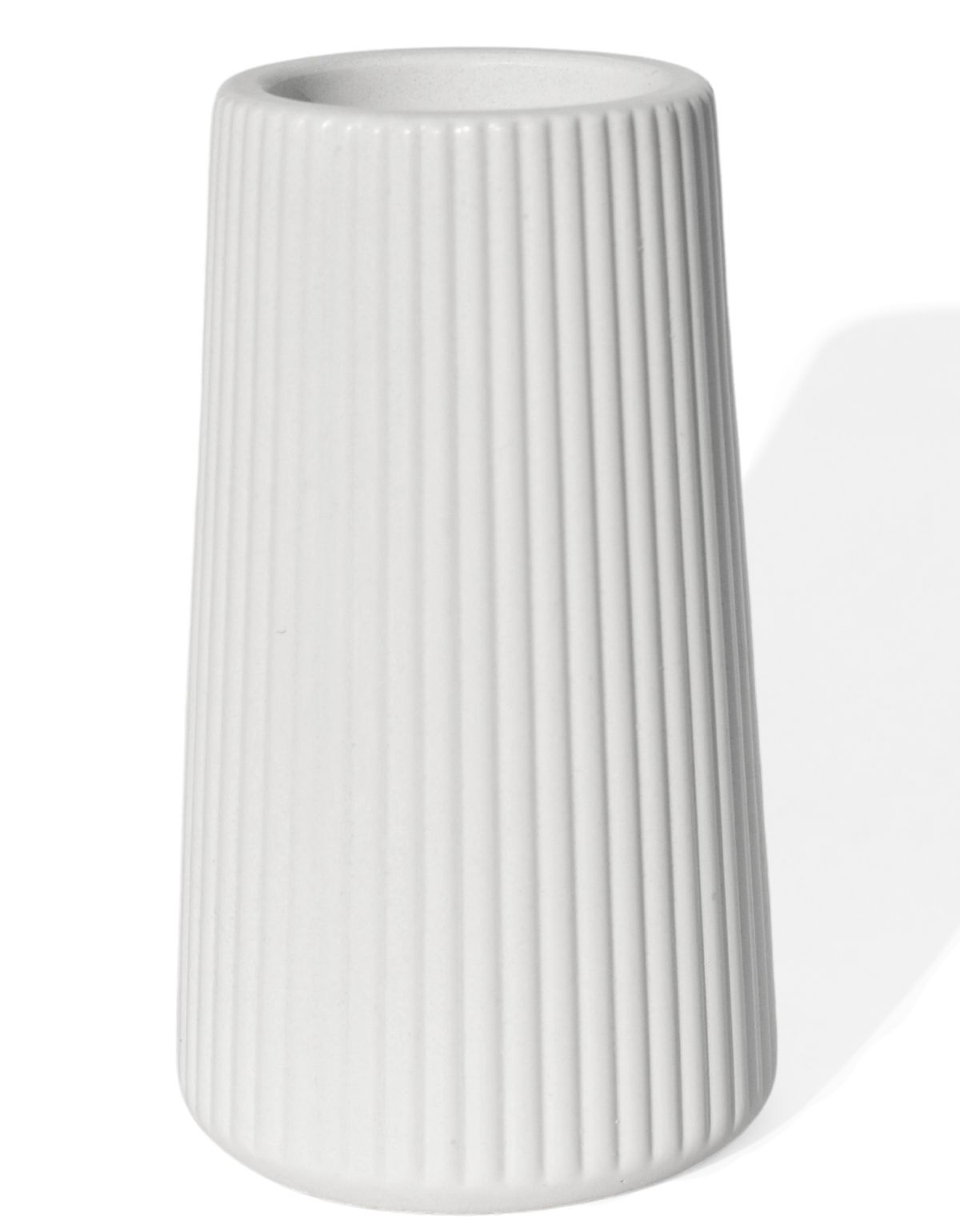 Garrafa Listras Site ALETA 2 Mini Garrafa Listras Artesanal 10x6 cm em Cimento Branco