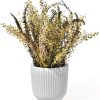 Vaso Decorativo Garrafa Invertida Listras 8cm Cimento Artesanal
