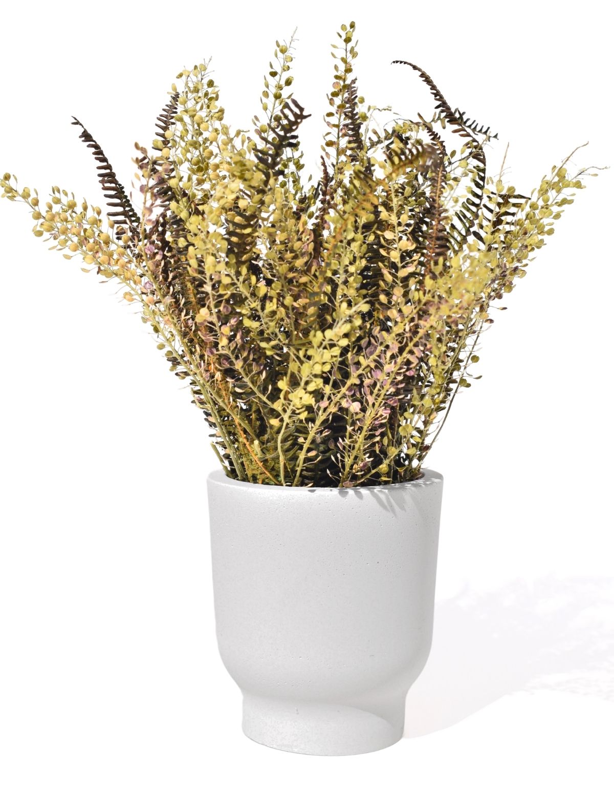 Vaso Decorativo Garrafa Invertida Lisa 8cm Cimento Artesanal