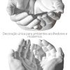 Porta Objetos Decorativo Mãos 15,5cm em Cimento Artesanal