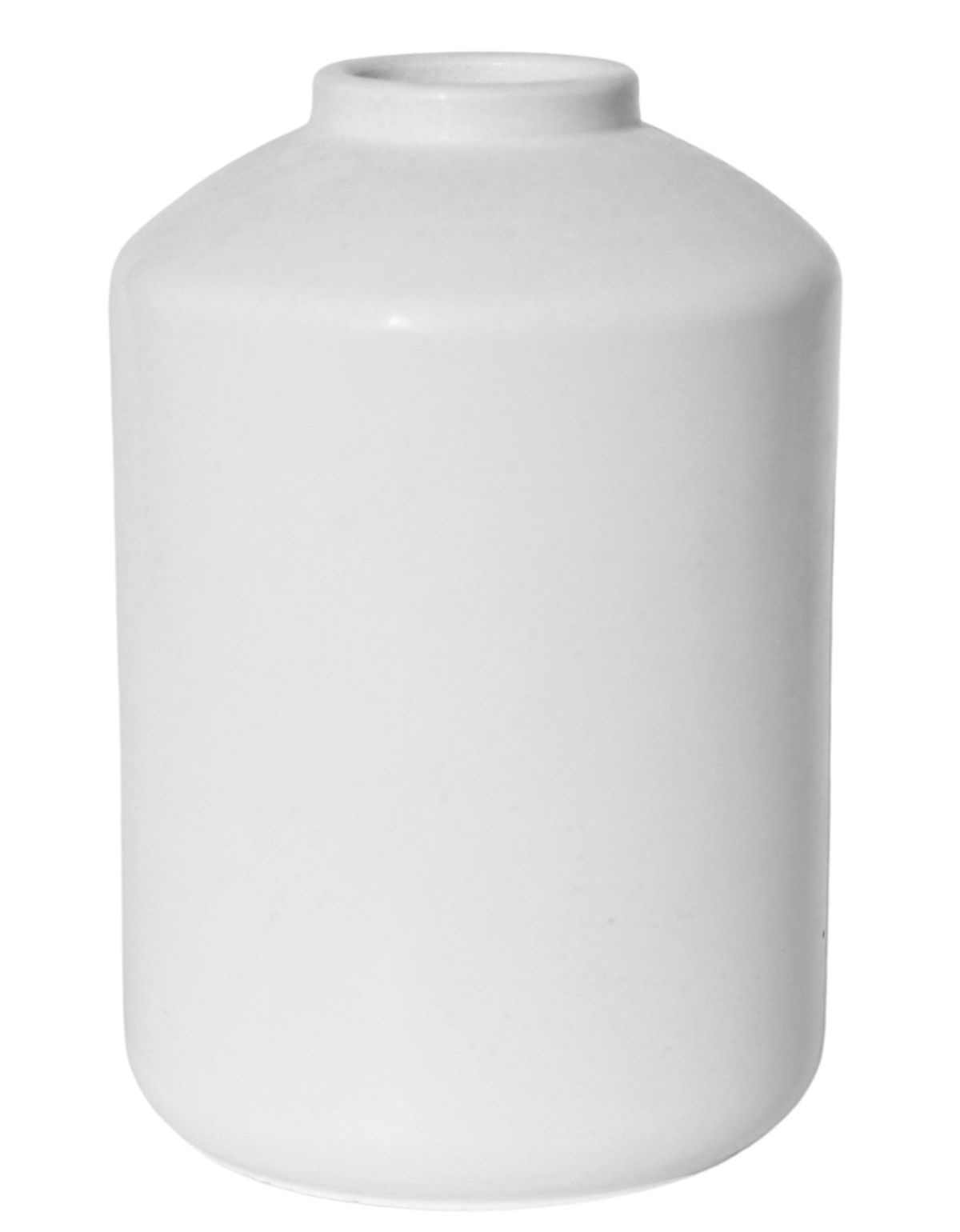 Mini Garrafa Cilindro Lisa Site ALETA 2 Mini Garrafa Cilindro Liso 10cm em Cimento Artesanal Branco