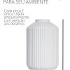 Mini Garrafa Cilindro Listras Site ALETA 3 Mini Garrafa Cilindro Listras 10cm Cimento Artesanal Branco